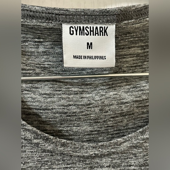 Gym Shark Men's Charcoal Gray Stretch Active Tank Top Shirt Size M - Picture 2 of 3